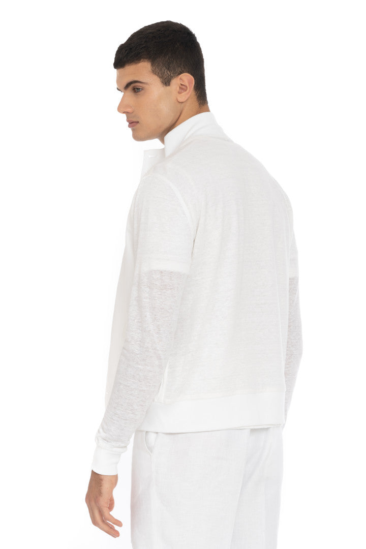 Bomber Jersay Bottoni Uomo