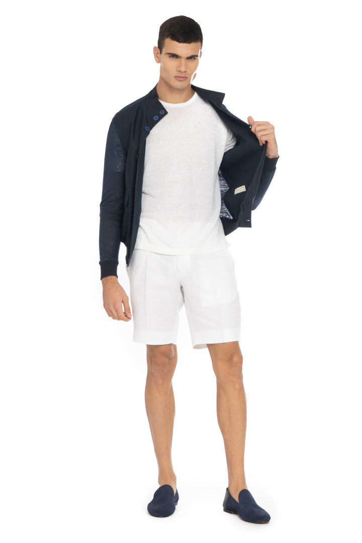 Bomber Jersay Bottoni Uomo