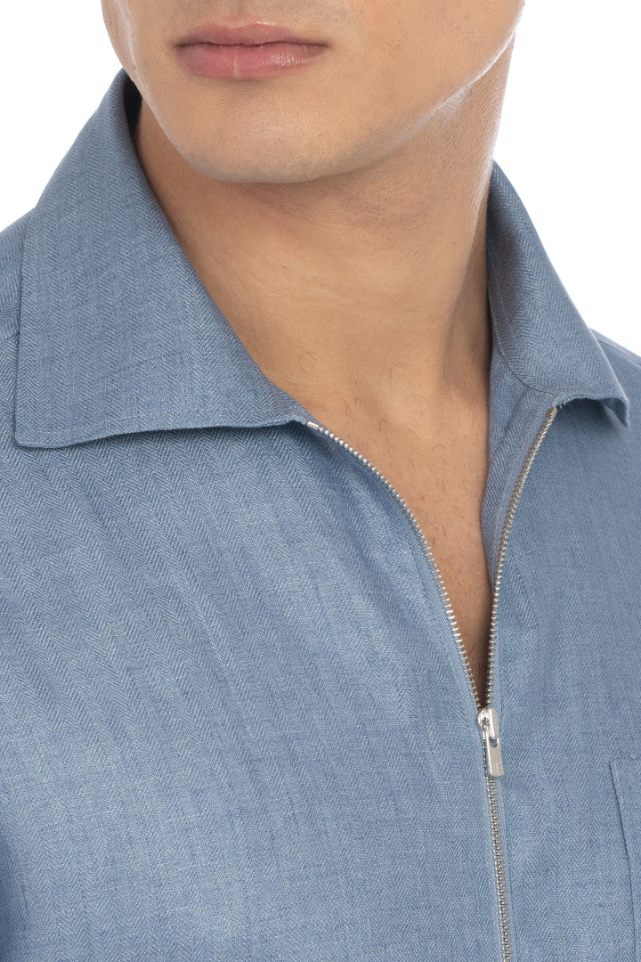 Camicia Zip Uomo