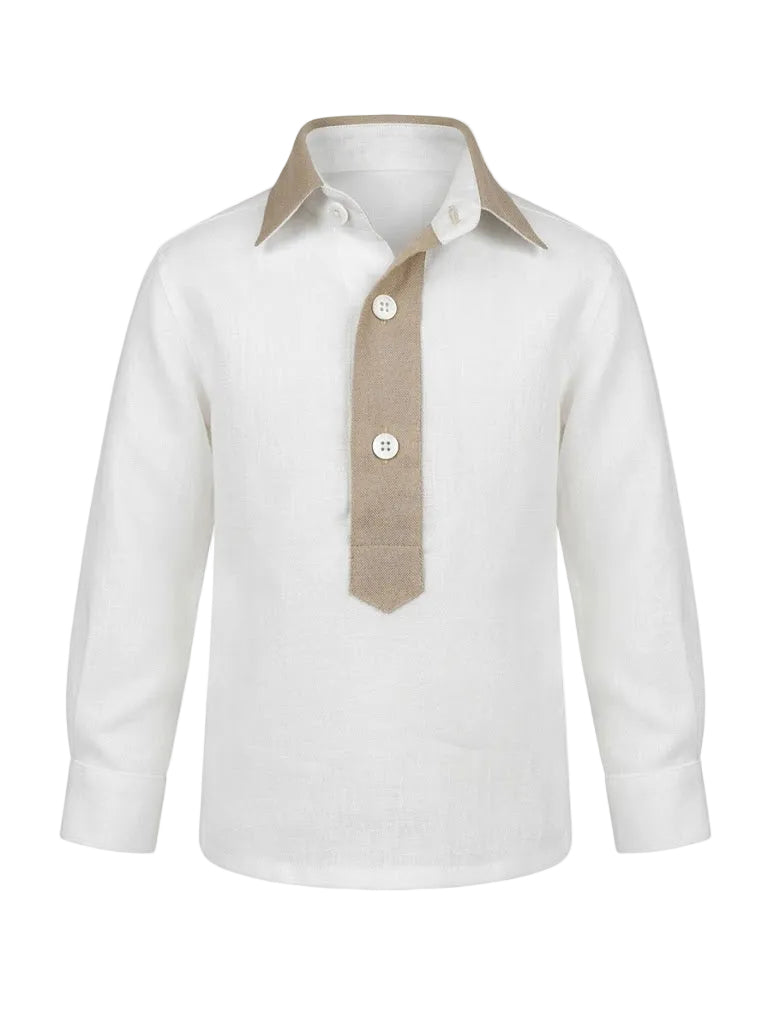 Camicia Polo Bicolore Bimbo M./L.