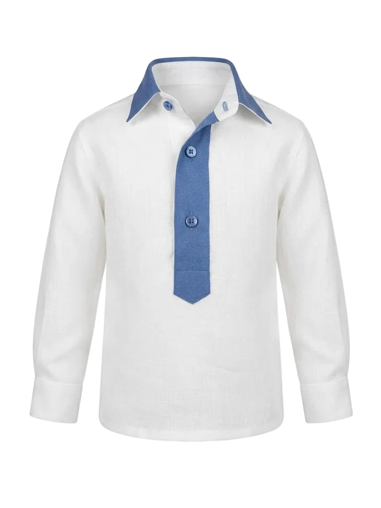 Camicia Polo Bicolore Bimbo M./L.